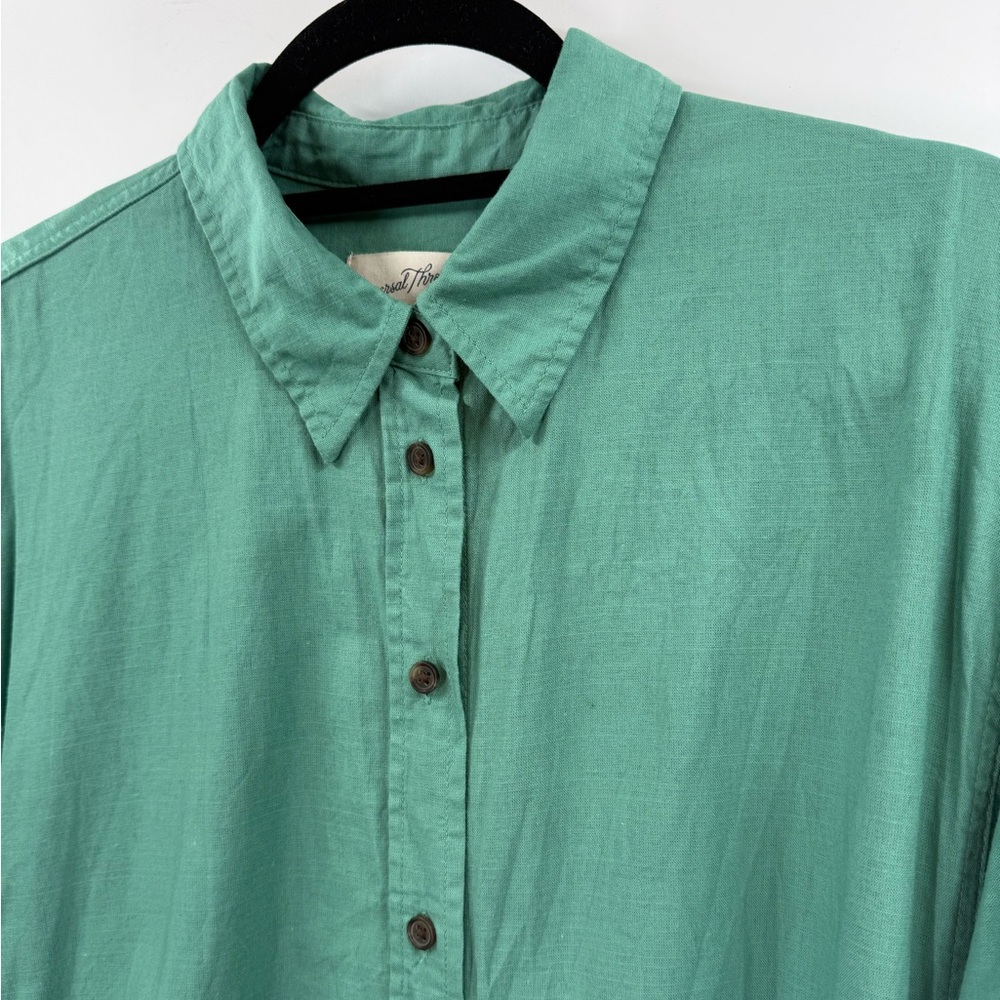 EUC Universal Thread Green Oversized Shirt Dress - Picture 6 of 10
